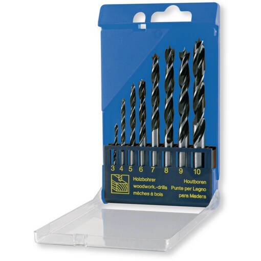 Coffret mèches à bois cylindriques 3-10