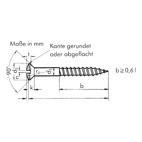 Vis à bois DIN 95 laiton nickelé