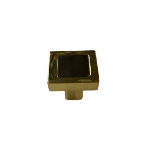 Bouton de meuble bicolore carré