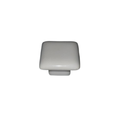 Bouton porcelaine carré blanc