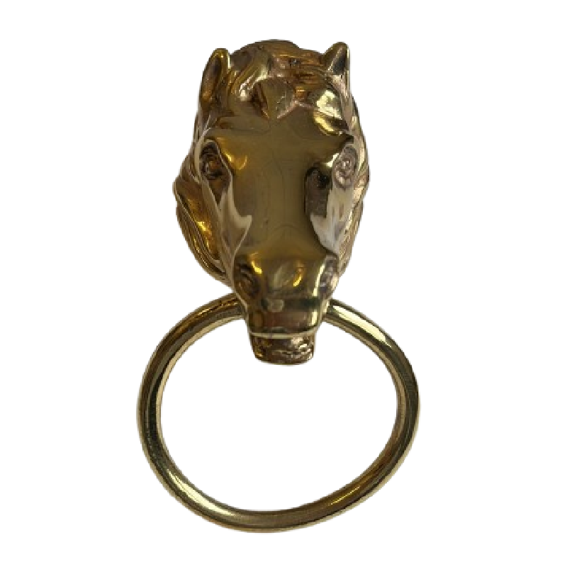 Tirant de porte Tête de Cheval laiton massif