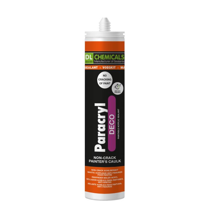 Paracryl Deco- Mastic Acrylic recouvrable, blanc